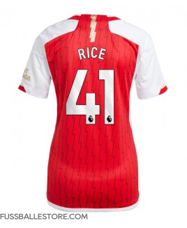 Günstige Arsenal Declan Rice #41 Heimtrikot Damen 2023-24 Kurzarm